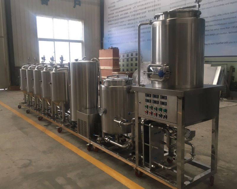 100L Skid mounted Pilot brewing equipment