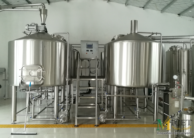 4000L 4 Vessel Commercial Beer Brewing Equipment