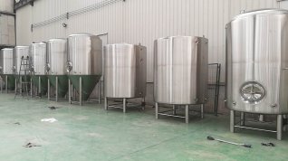 7BBL Direct fired heated turnkey brewing system customized