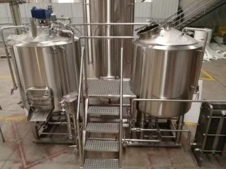 Completed brewhouse equipment, beer factory
