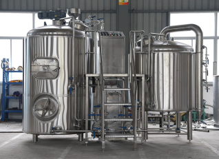 10BBL 2 tank 3 Vessel brewhouse for microbrewery