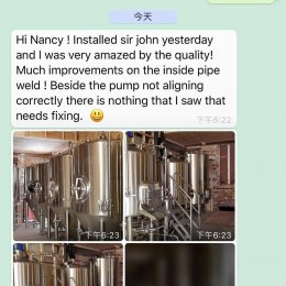 5BBL BREWING EQUIPMENT FINISHED A GOOD INSTALLATION IN CANADA