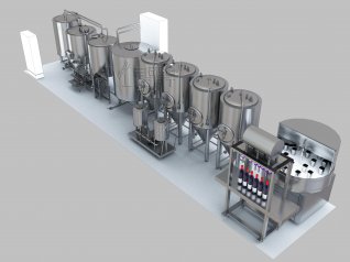 Micet-500L Container Microbrewery With Bottle filling