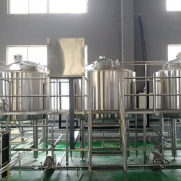 2000L complete microbrewery equipment finished installation in China inland