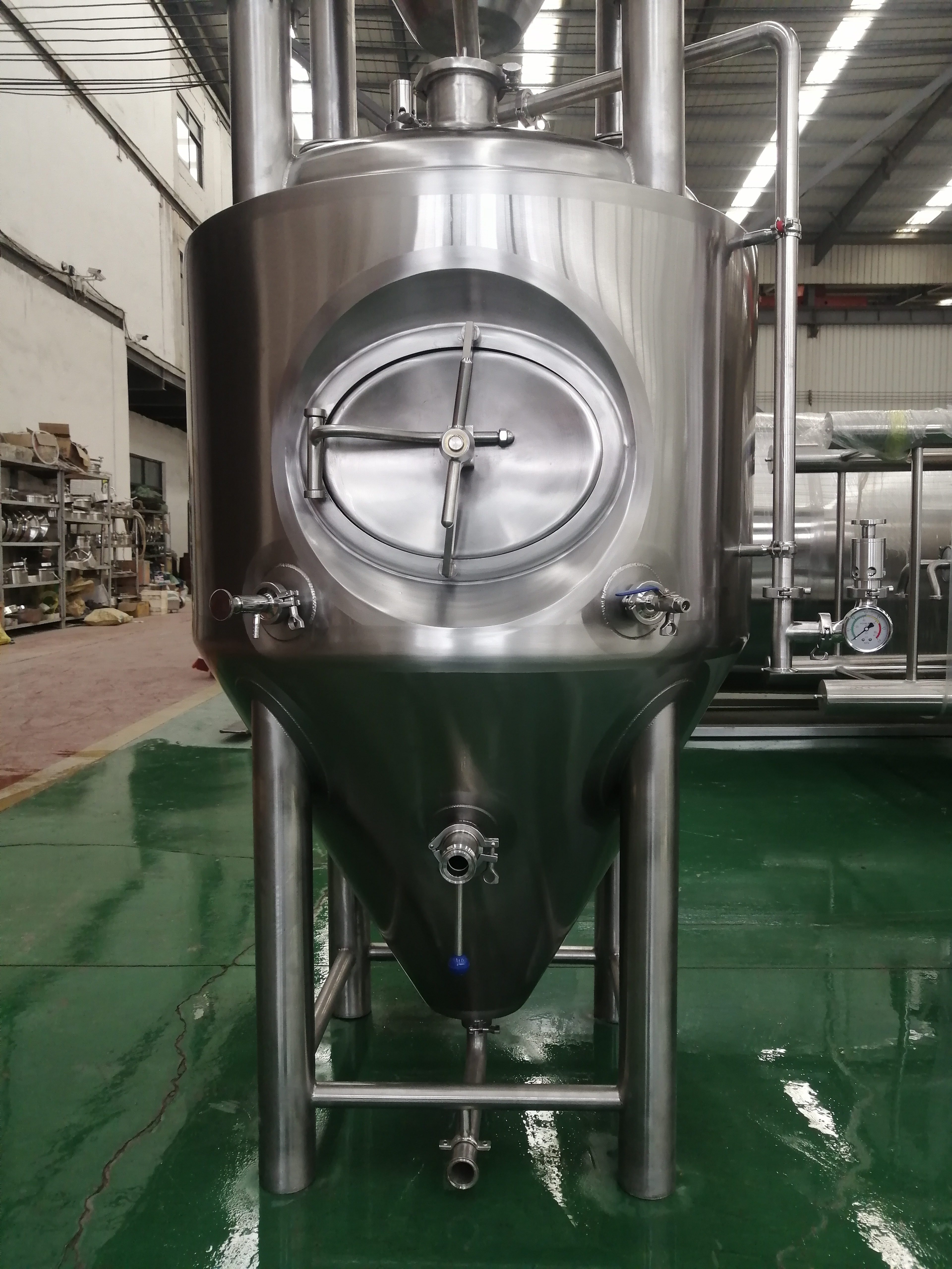 3BBL Double stack fermentation tanks