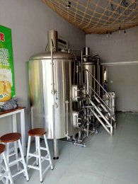 500L 2 Tanks 3 Vessel pub equipment installed in China inland