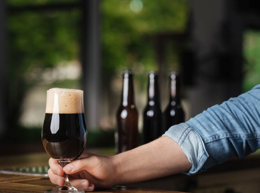 Which beer is the darkest in color?
